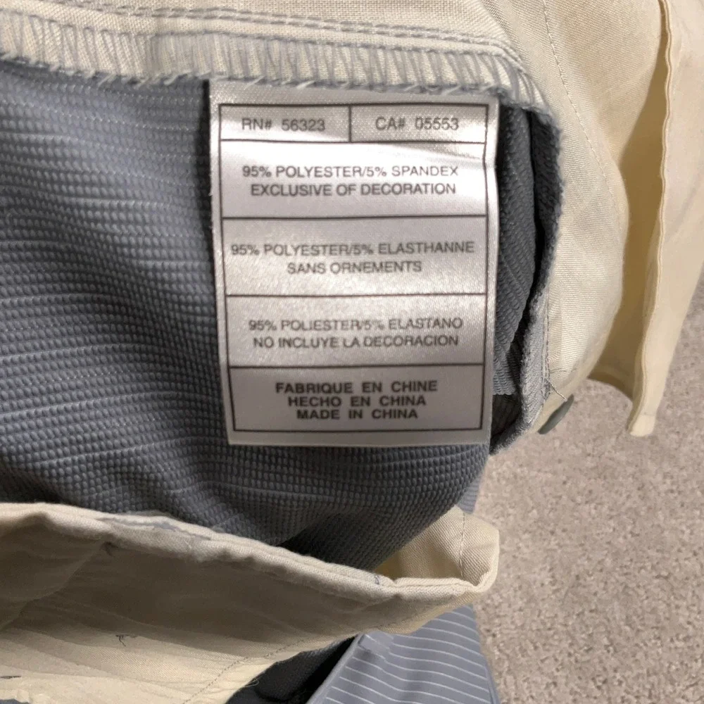 Nike Golf Pants Men‎ 40W 32L Gray Stripe Dri-FIT Stretch Atheletic Trousers